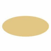 Oval Plain, SG, 5/8" x 1-5/8" - Brass Gold